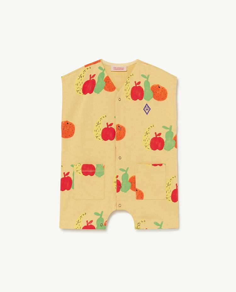Yellow Fruits Ape Baby Jumpsuit COVER