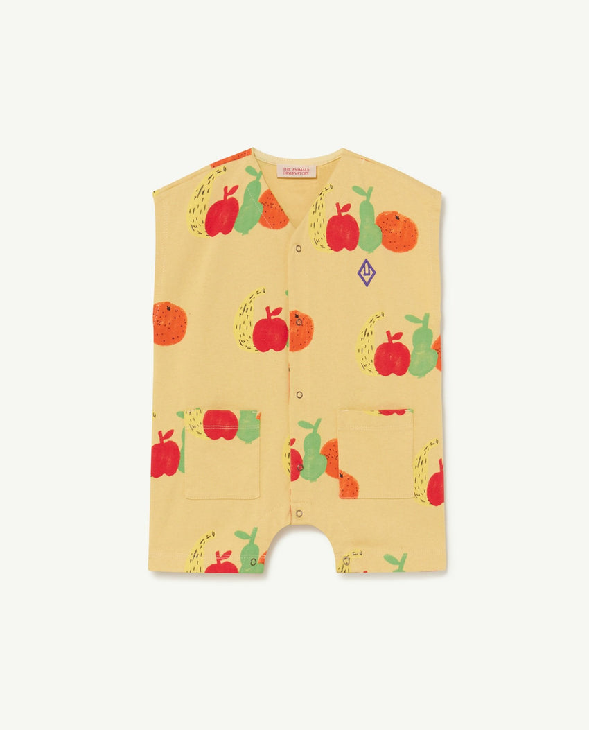 Yellow Fruits Ape Baby Jumpsuit PRODUCT FRONT