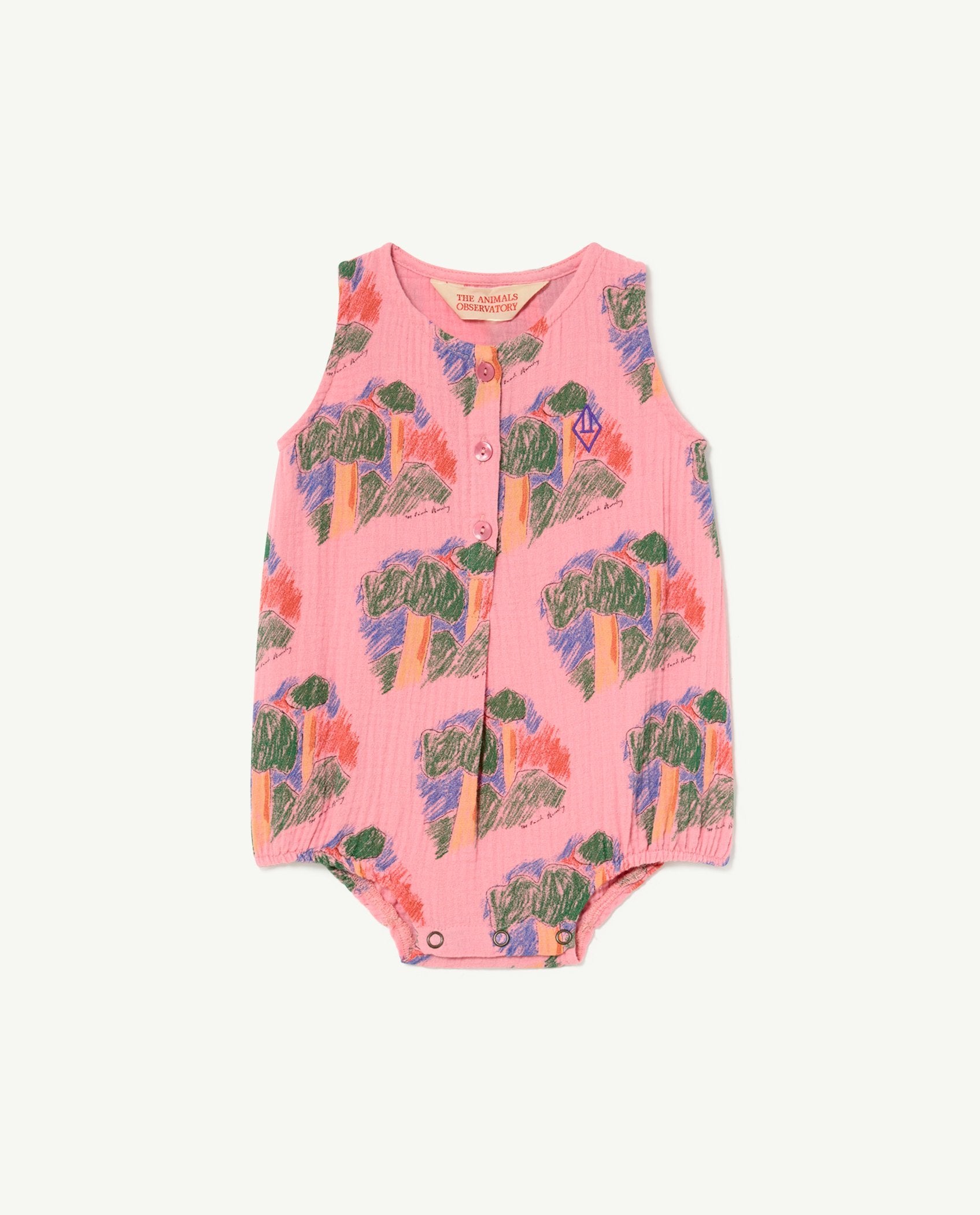 Pink House Butterfly Baby Jumpsuit PRODUCT FRONT