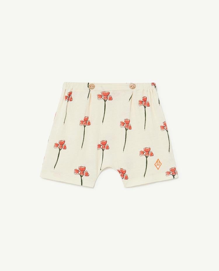 White Carnations Mole Baby Pants COVER