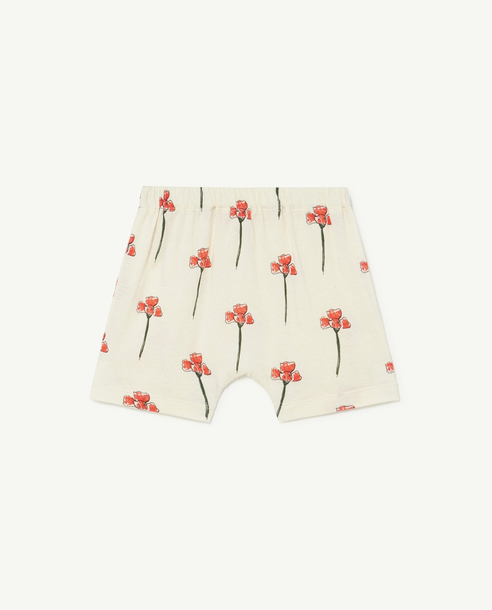White Carnations Mole Baby Pants PRODUCT BACK