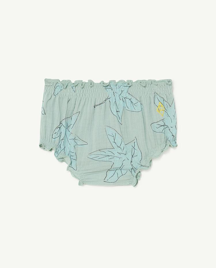 Blue Leaves Toads Baby Culotte COVER