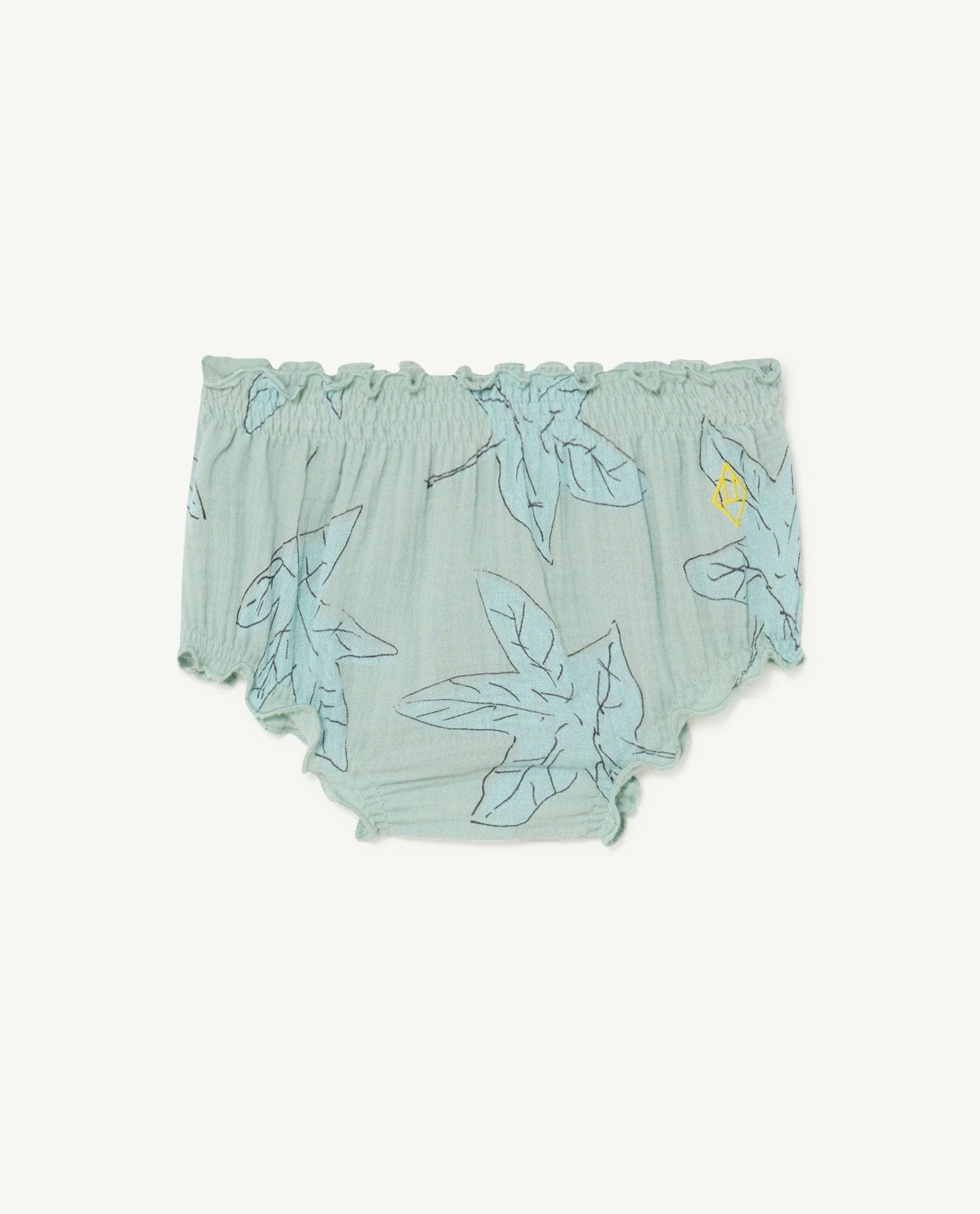 Blue Leaves Toads Baby Culotte PRODUCT FRONT
