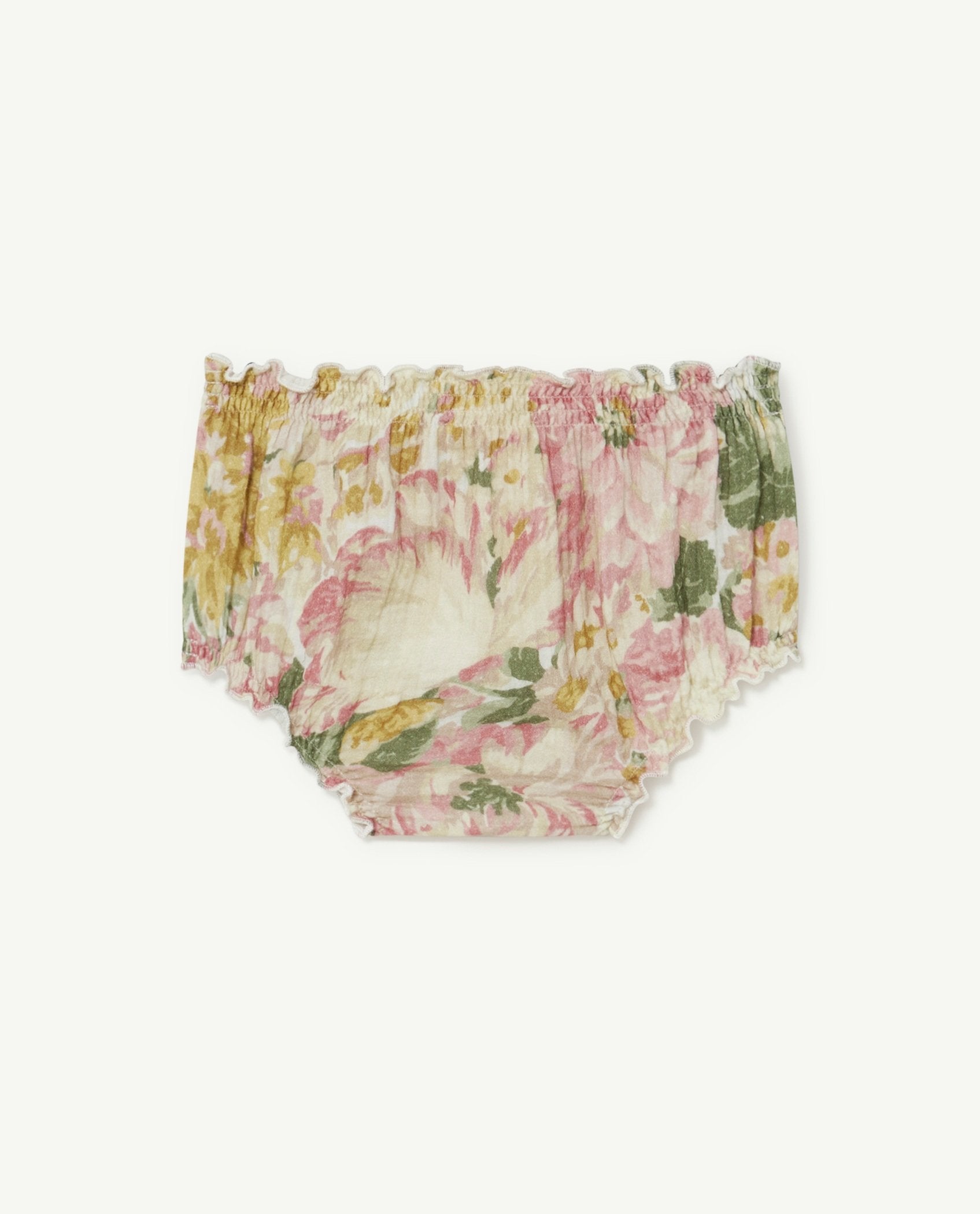 White Flowers Toads Baby Culotte PRODUCT BACK