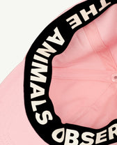 Soft Pink Elastic Hamster Cap PRODUCT SIDE