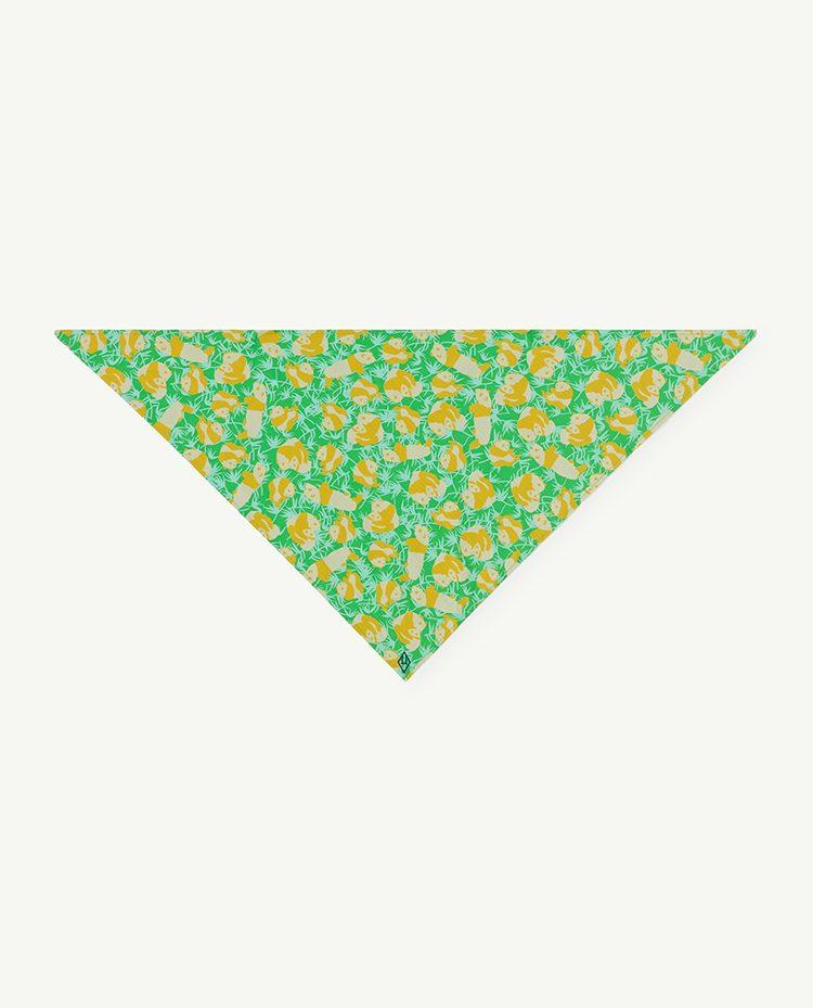 Green Flowers Ray Scarf COVER