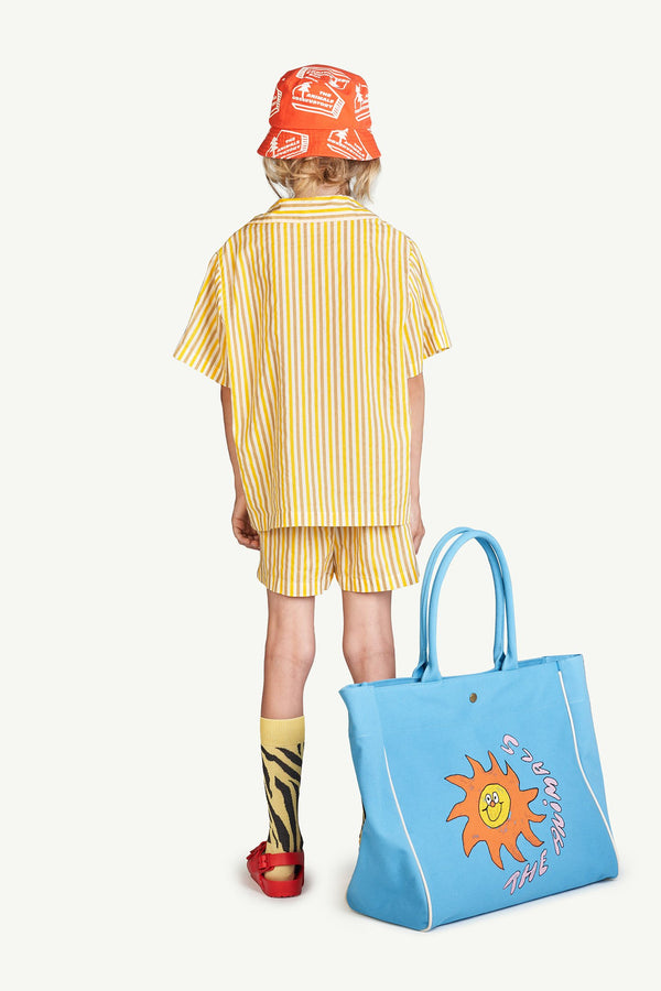 Blue Sun Tote Bag MODEL BACK