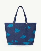 Navy Picnic Bag PRODUCT BACK