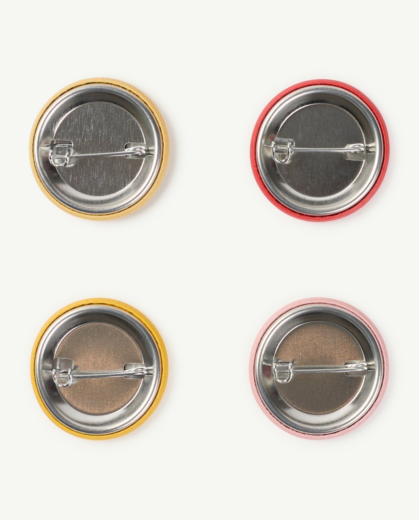 Yellow Button Badge PRODUCT BACK