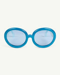 Blue Circular Sunglasses