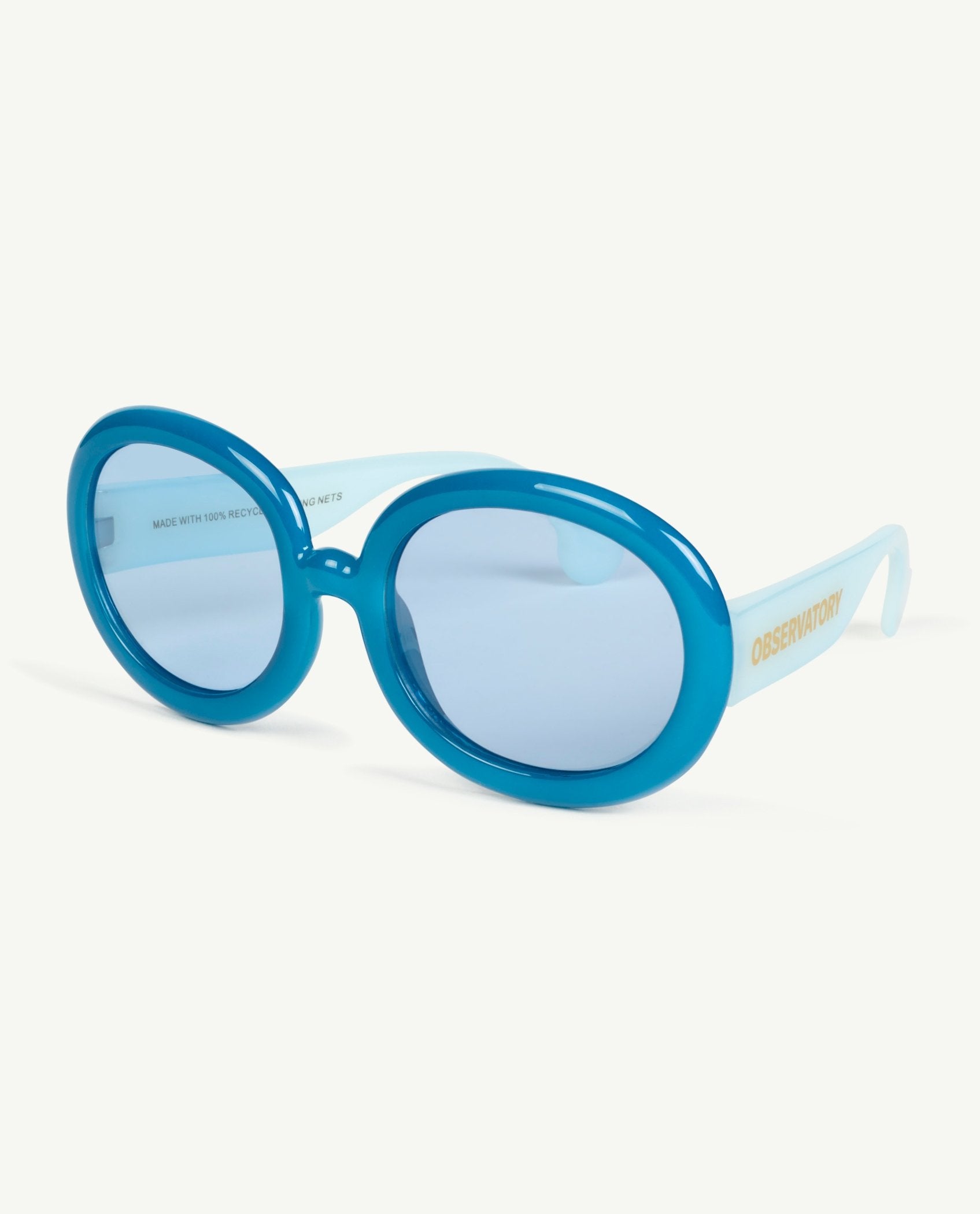 Blue Circular Sunglasses PRODUCT SIDE
