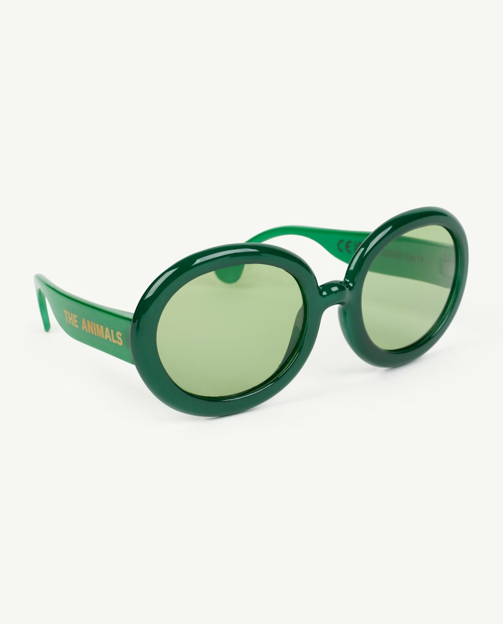 Green Circular Sunglasses PRODUCT SIDE