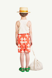 Orange Straw Hat MODEL BACK