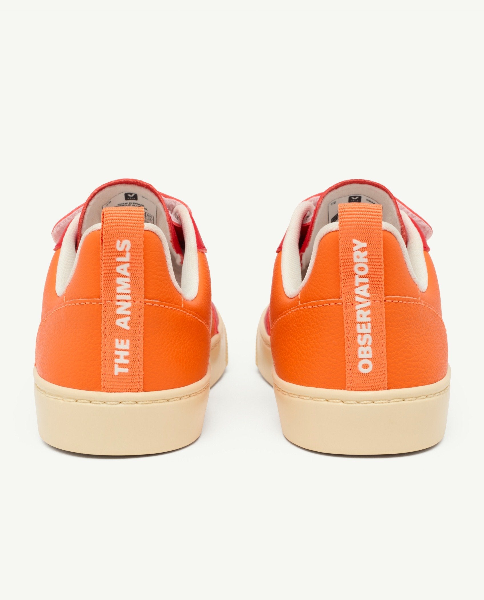 Orange Veja Sneakers MODEL SIDE
