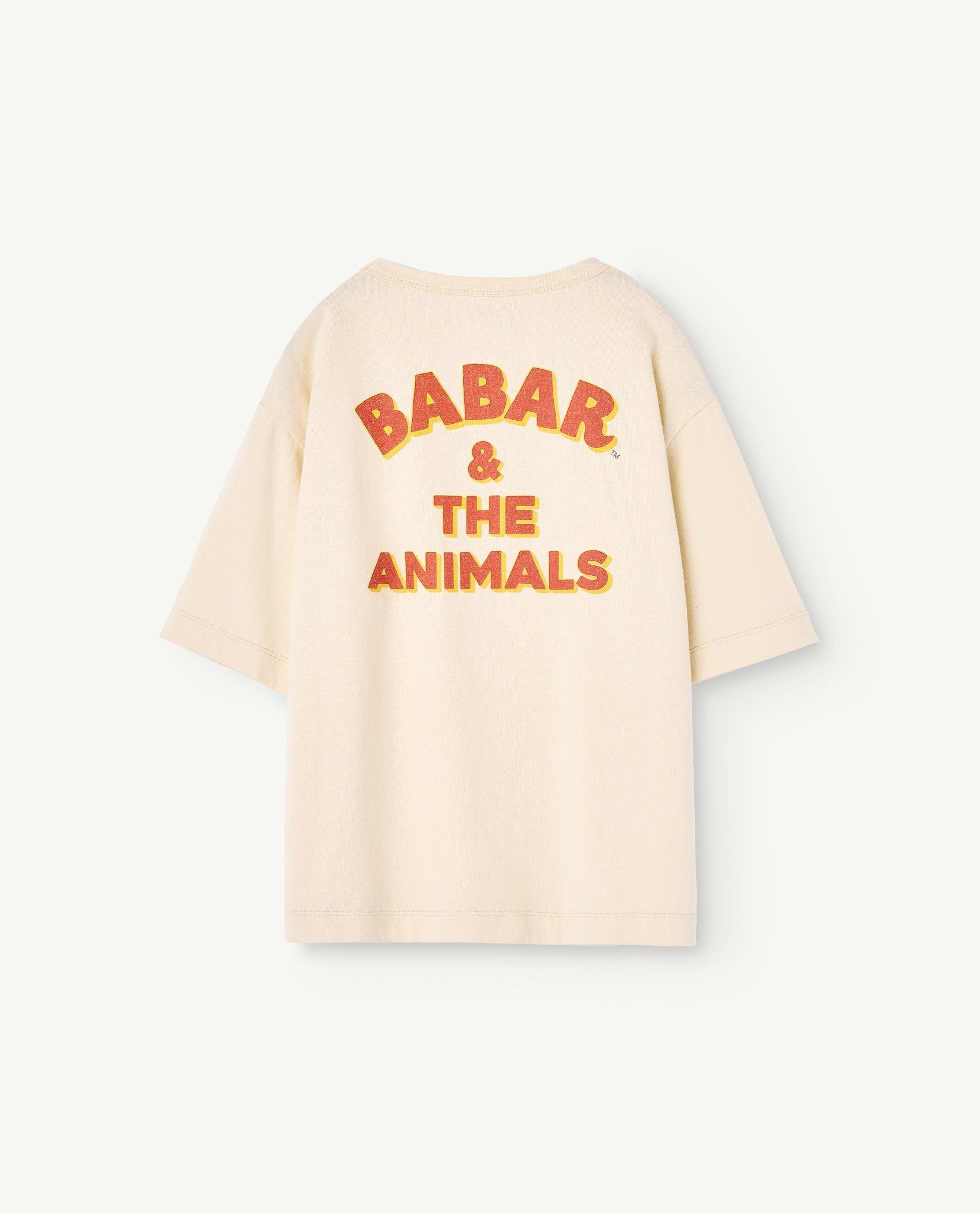 Babar Yoga Ecru Rooster Oversize T-Shirt PRODUCT BACK