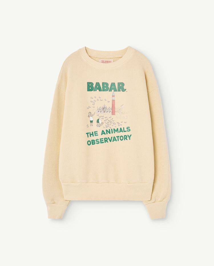 Babar Ecru Bear Sweatshirt COVER