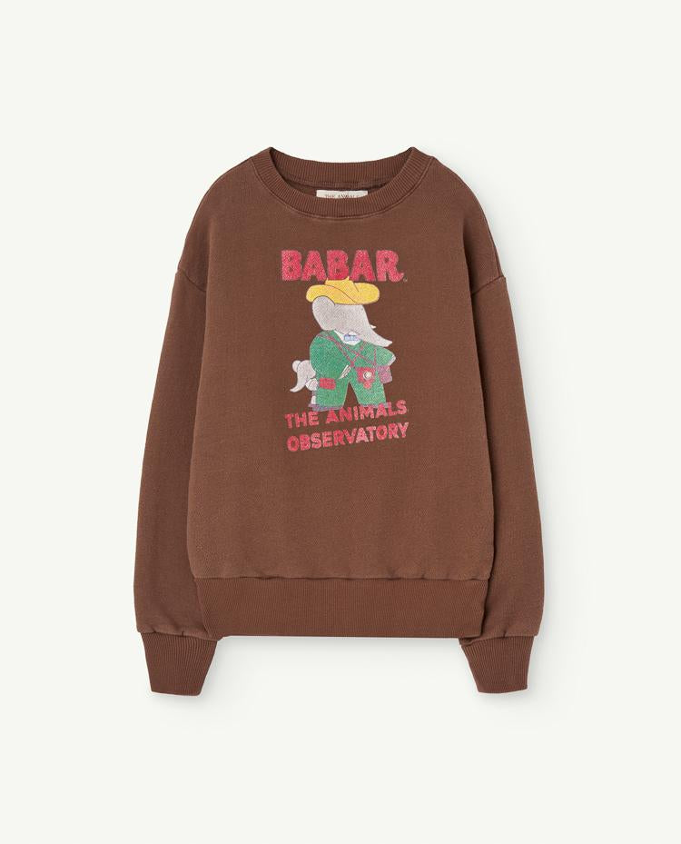 Babar Brown Bear Sweatshirt COVER