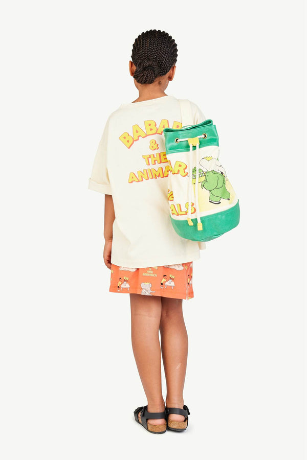 Babar Orange Wombat Skirt MODEL BACK