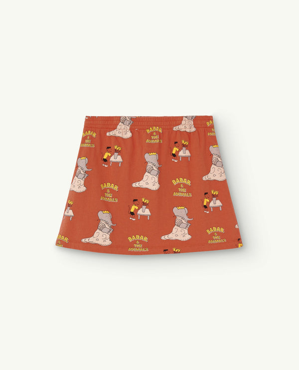 Babar Orange Wombat Skirt PRODUCT BACK