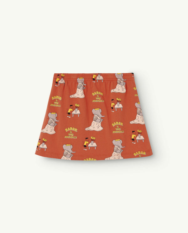 Babar Orange Wombat Skirt PRODUCT FRONT