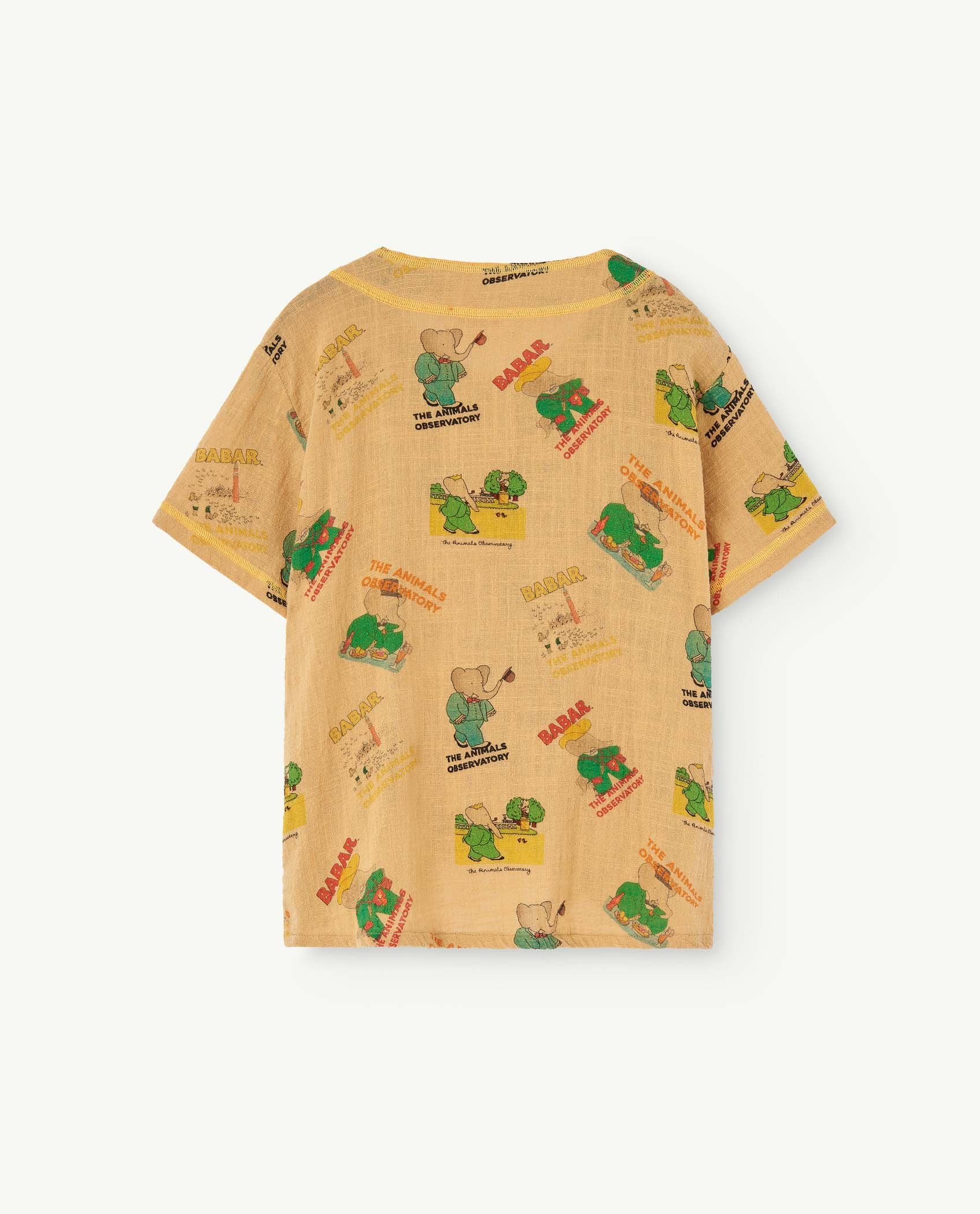 Babar Brown Kangaroo Shirt PRODUCT BACK