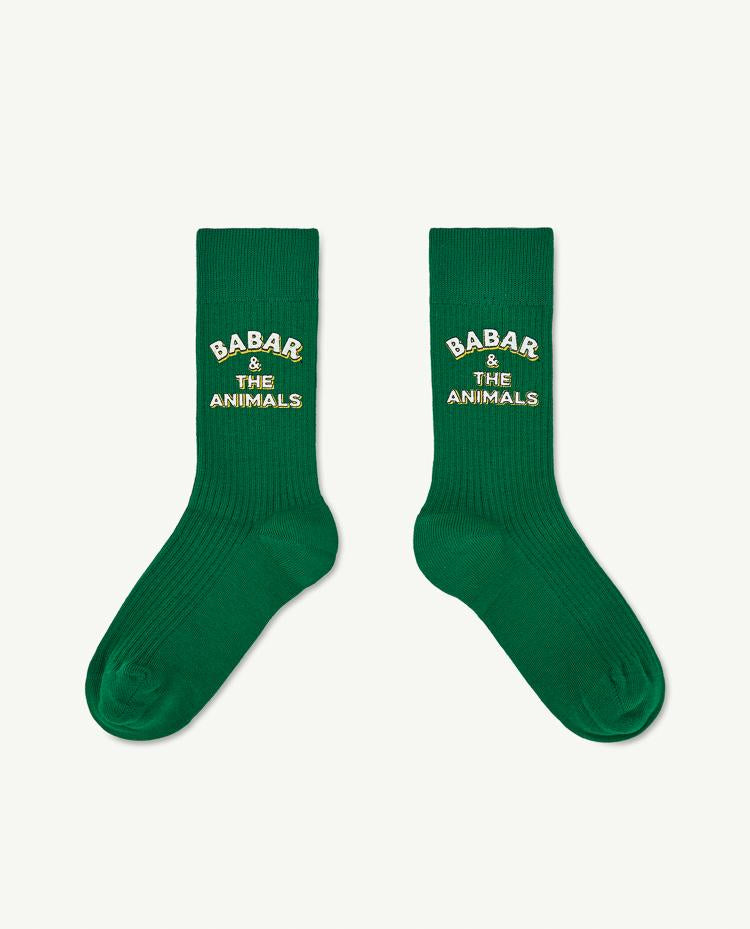 Babar Green Worm Socks COVER