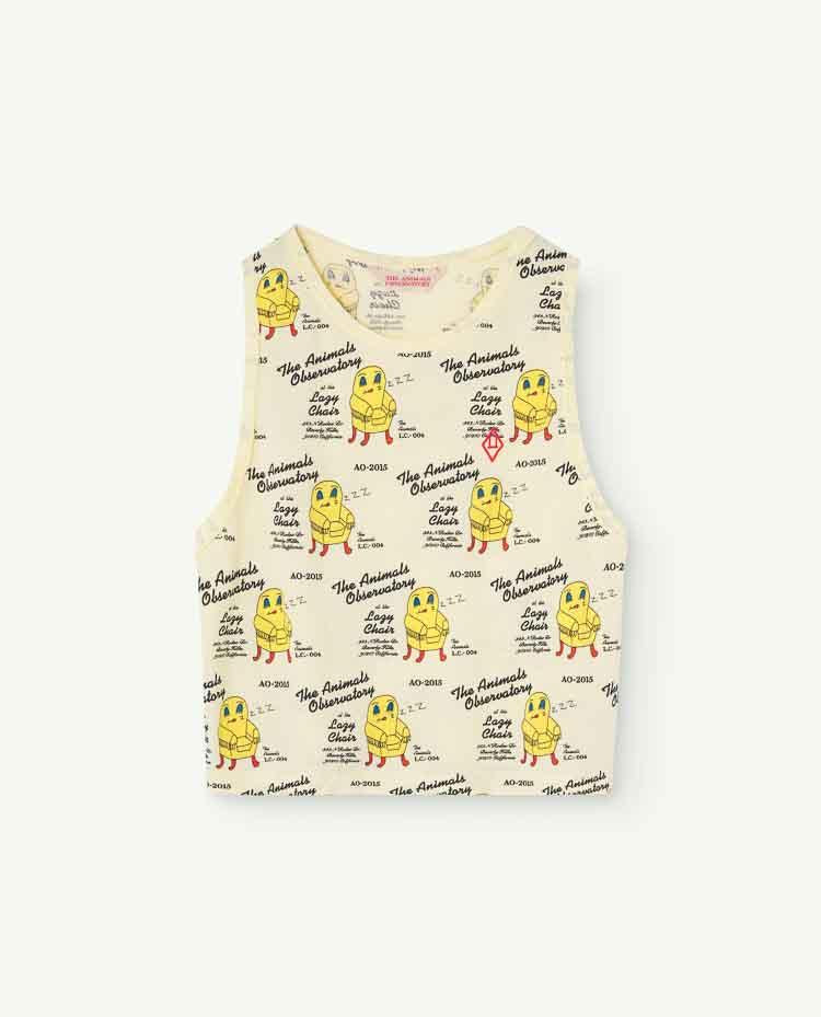 Soft Yellow Frog Tank Top | The Animals Observatory