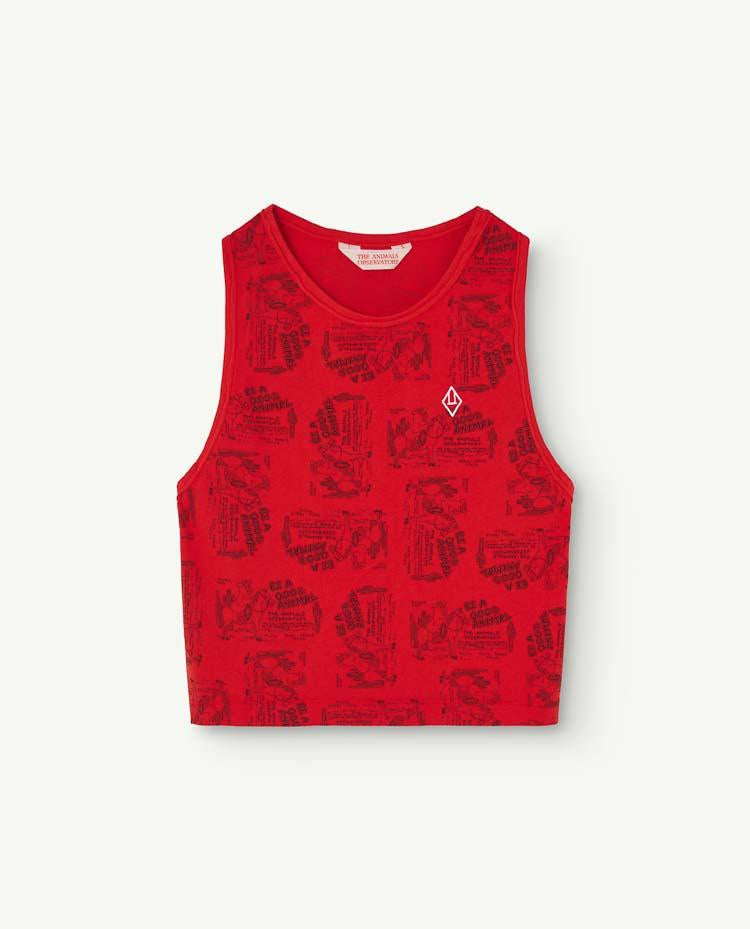 Red Cowboy Frog Tank Top COVER