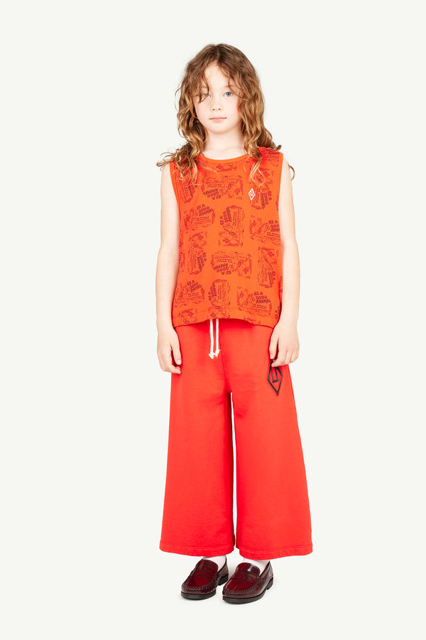 Red Cowboy Frog Tank Top MODEL FRONT