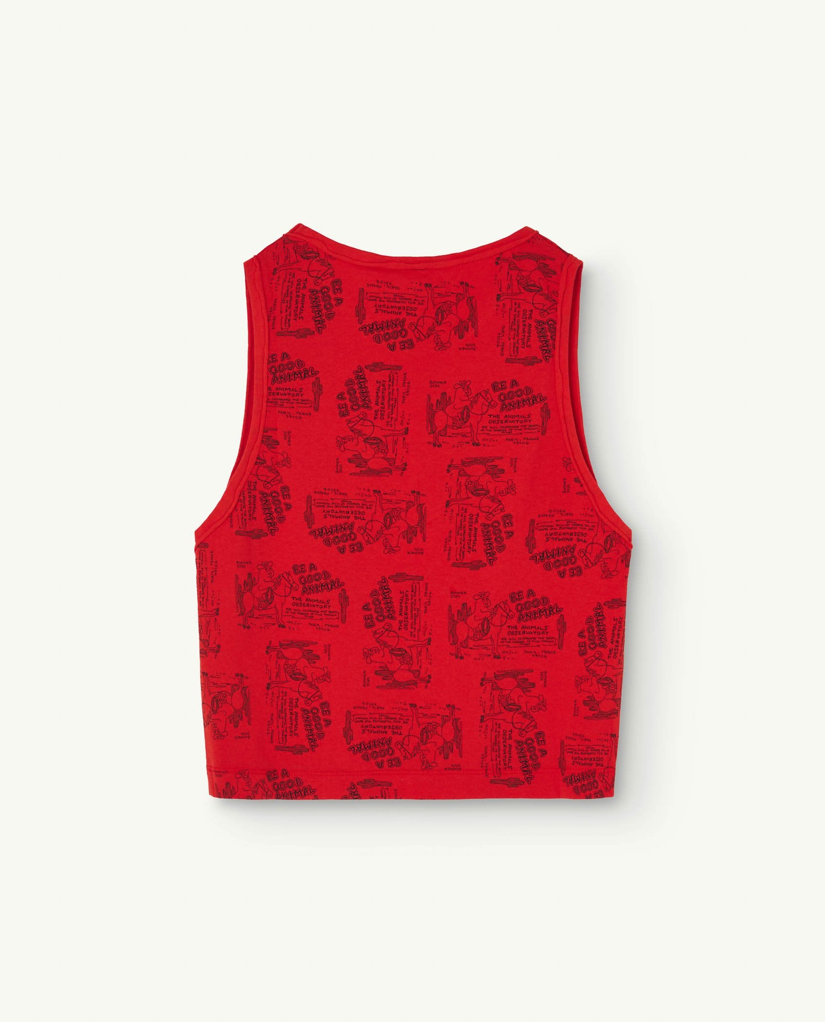 Red Cowboy Frog Tank Top PRODUCT BACK