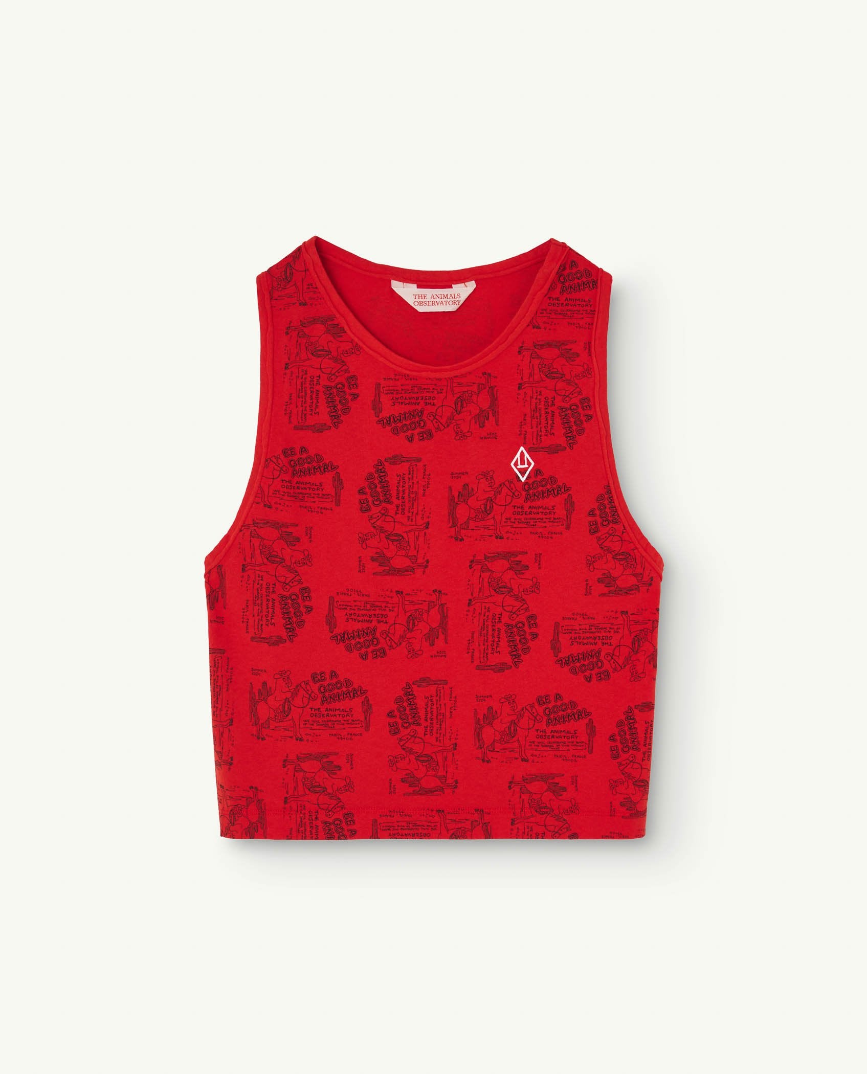 Red Cowboy Frog Tank Top PRODUCT FRONT