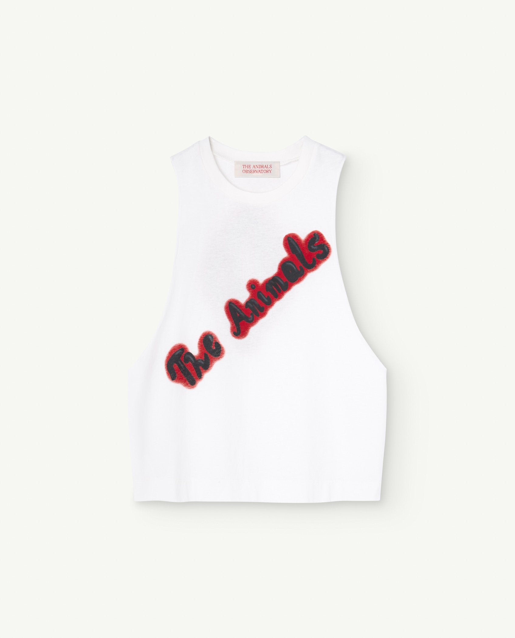 White Prawn Tank Top PRODUCT FRONT