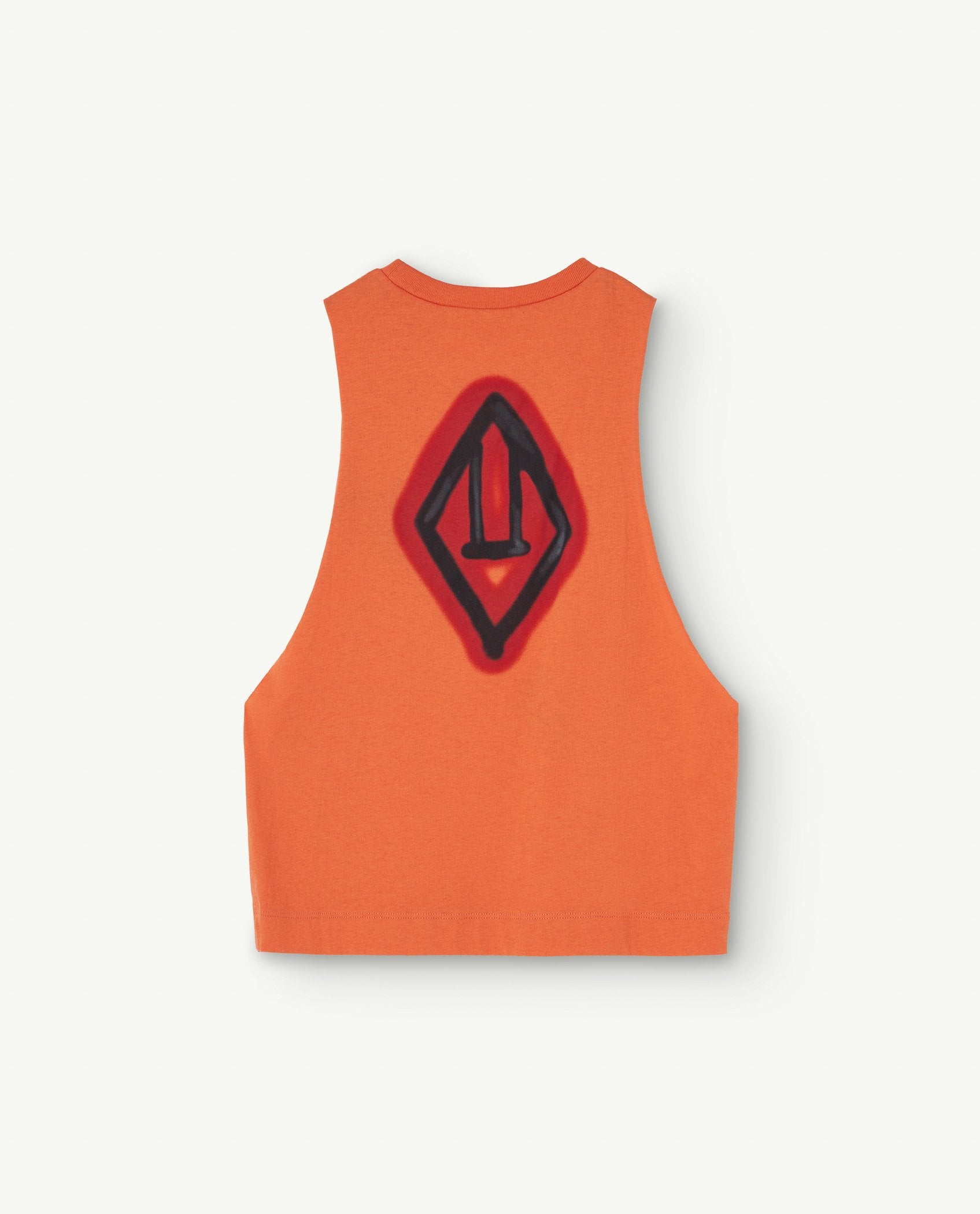 Orange Prawn Tank Top PRODUCT BACK
