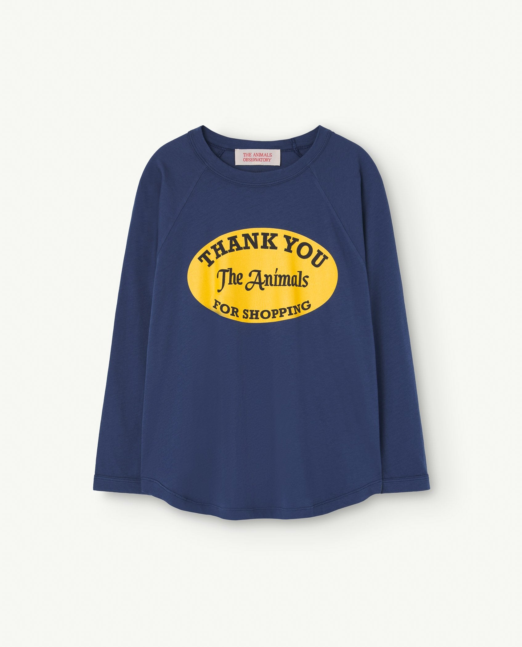 Deep Blue Anteater Long Sleeve T-Shirt PRODUCT FRONT