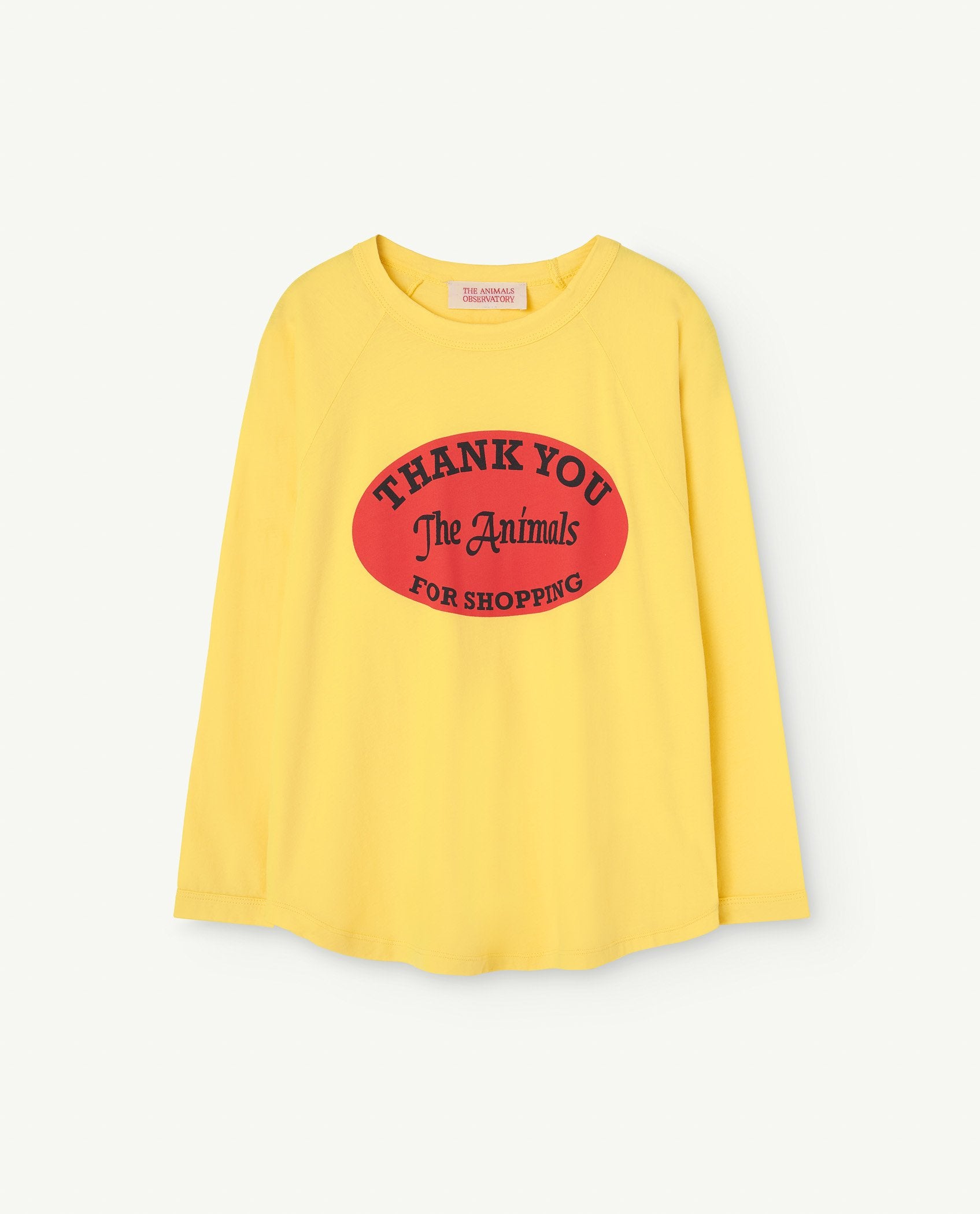 Yellow Anteater Long Sleeve T-Shirt PRODUCT FRONT