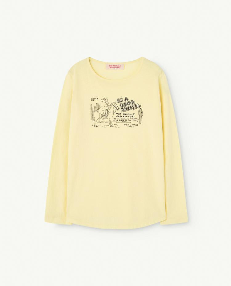 Soft Yellow Cricket Long Sleeve T-Shirt COVER