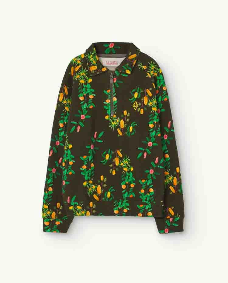 Deep Brown Seahorse Sweatshirt COVER