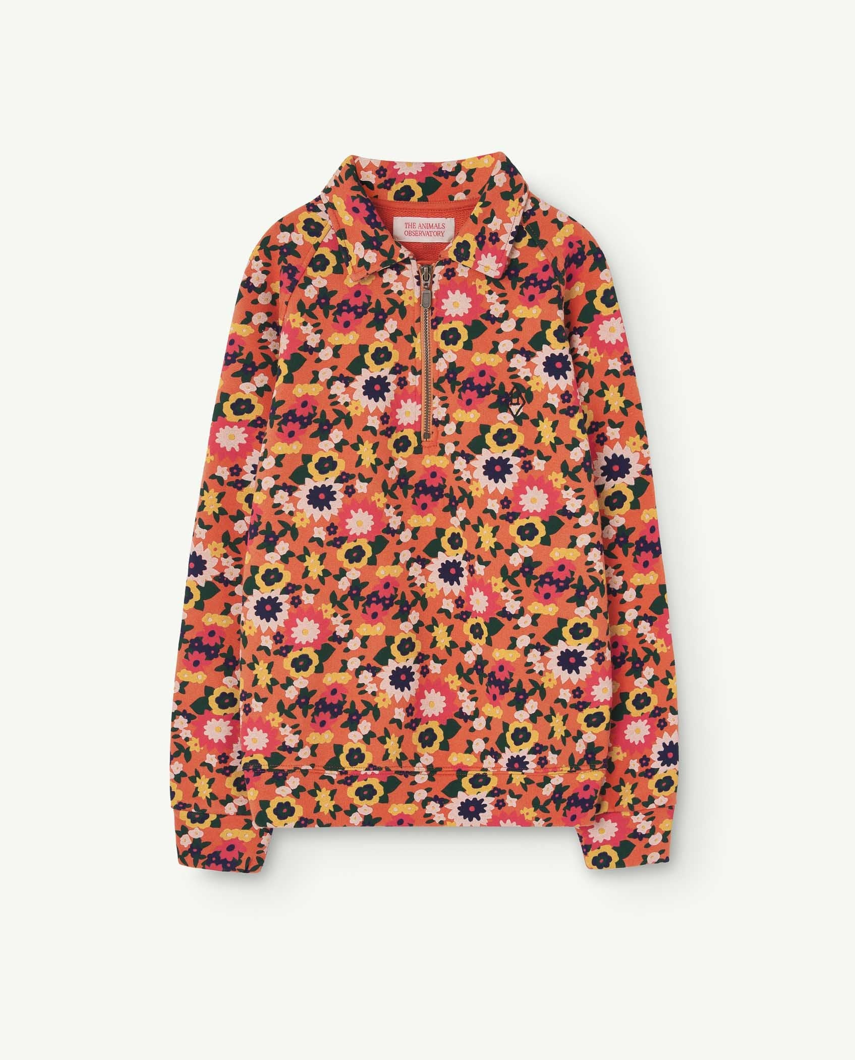 Orange Seahorse Sweatshirt PRODUCT FRONT