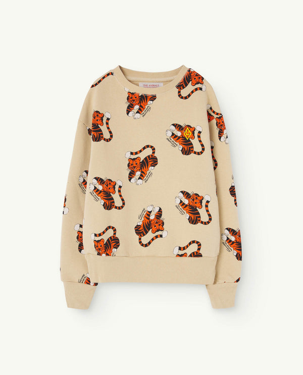 Beige Bear Sweatshirt PRODUCT FRONT