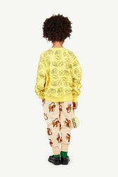 Yellow Shark Sweatshirt MODEL BACK
