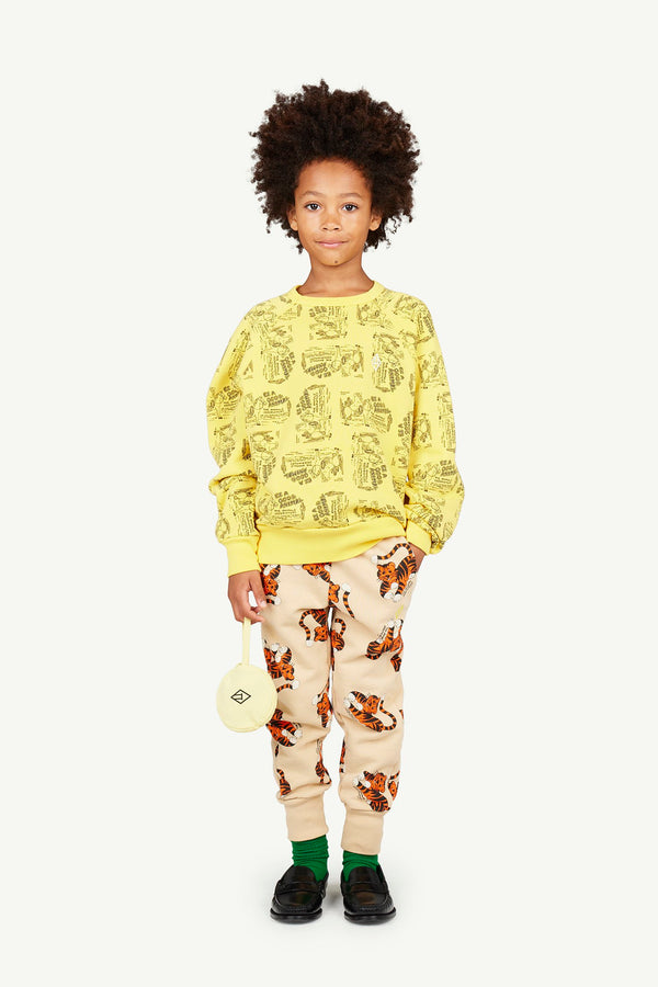 Yellow Shark Sweatshirt MODEL FRONT