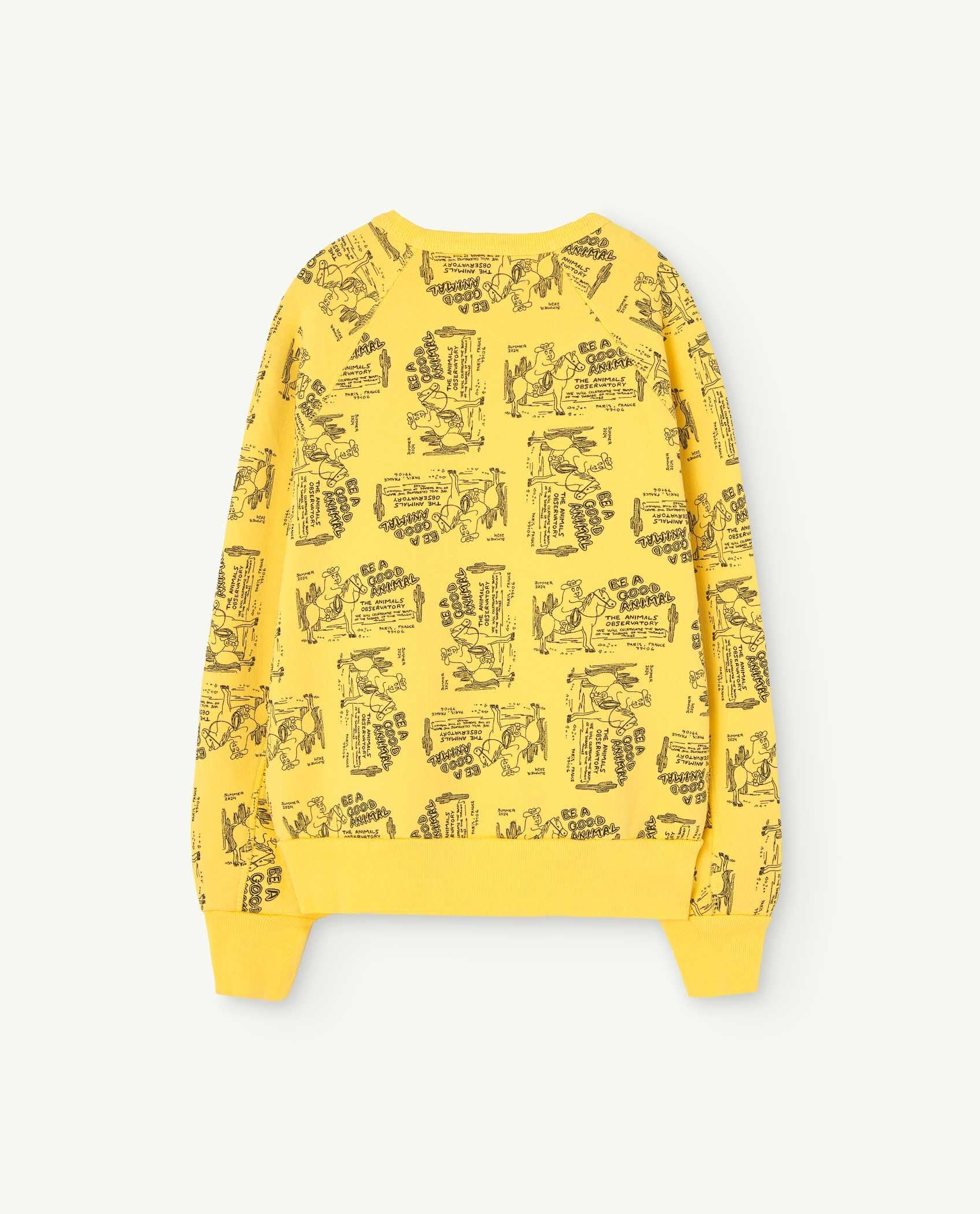 Yellow Shark Sweatshirt PRODUCT BACK