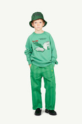 Green Shark Sweatshirt MODEL FRONT