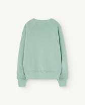 Turquoise Shark Sweatshirt PRODUCT BACK