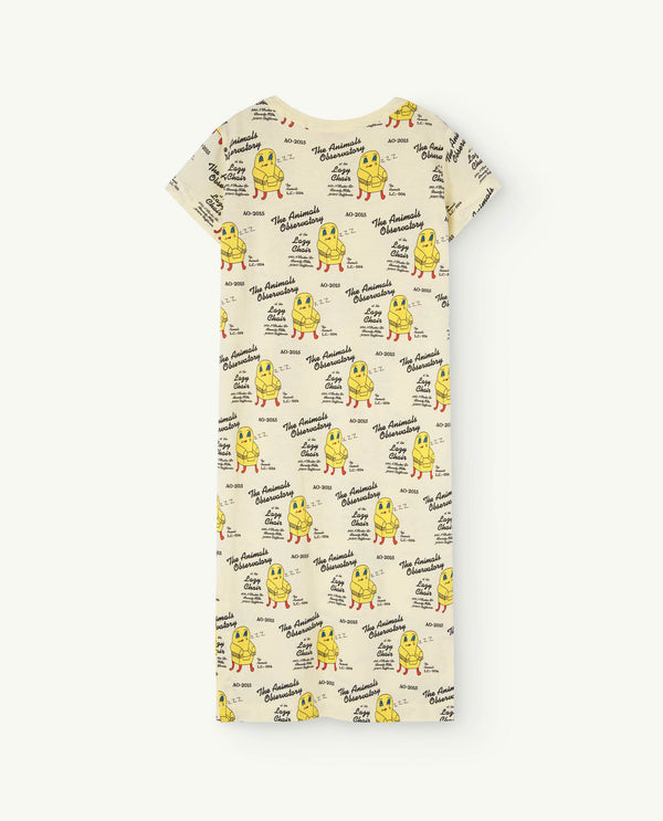 Soft Yellow Gorilla Dress PRODUCT BACK
