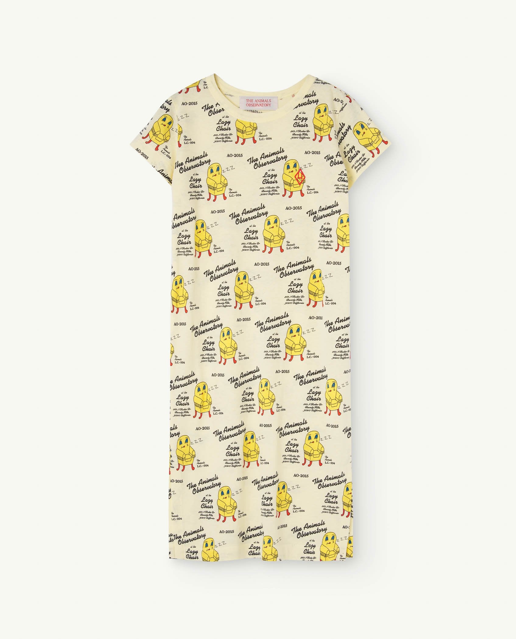 Soft Yellow Gorilla Dress PRODUCT FRONT