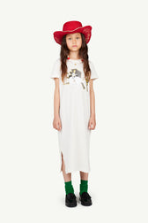 White Gorilla Dress MODEL FRONT