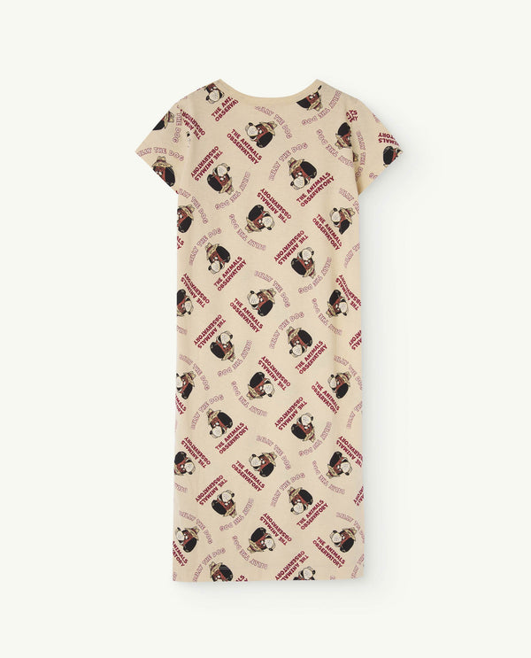 Beige Gorilla Dress PRODUCT BACK