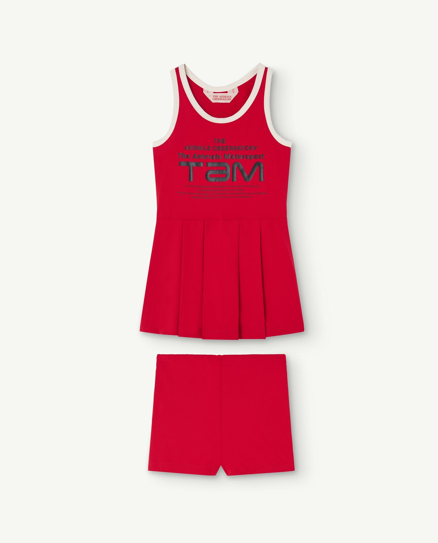 Red Vulture Tennis Dress Set PRODUCT SIDE