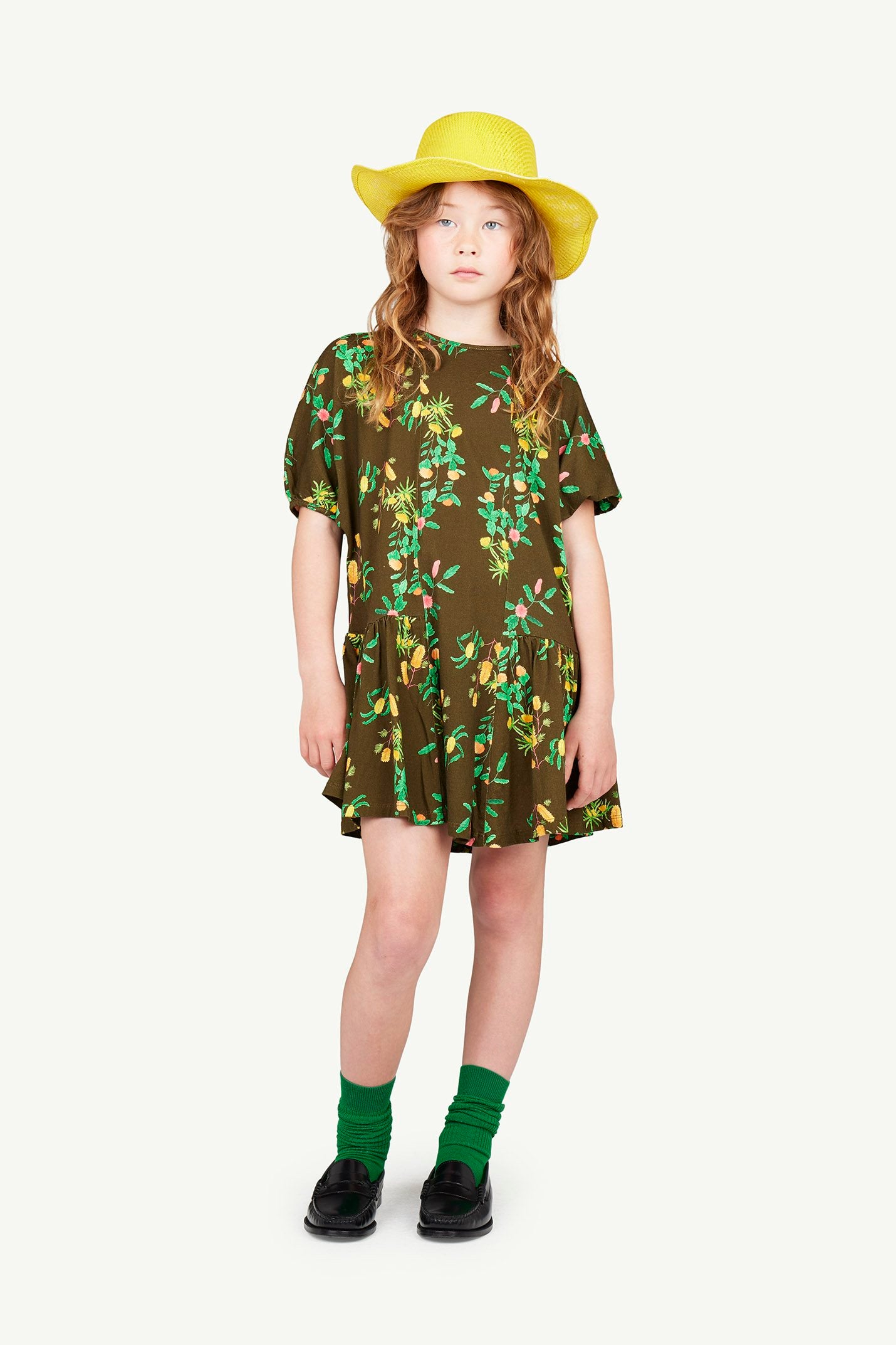 Deep Brown Walrus Dress MODEL FRONT